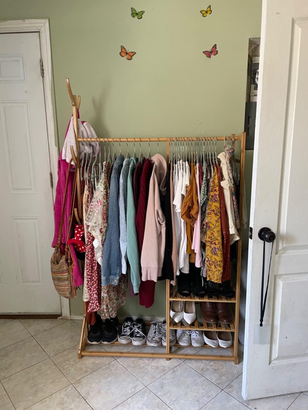 Bamboo Clothes Rack