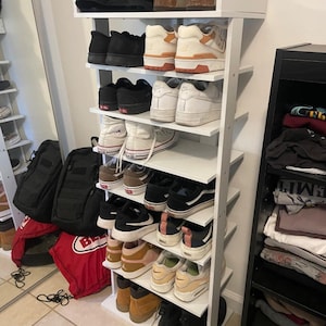 Zapatero de madera rústica / Zapatero / Organizador de zapatos vertical / Zapatero de entrada / Estante para zapatos / Zapatero moderno