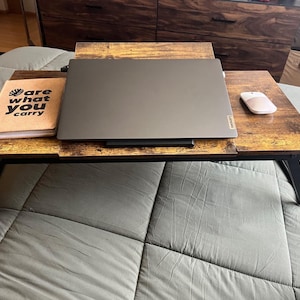 Wood Foldable Lap Desk with Drawer | Laptop Stand | Lap Tray | Rustic Lap Desk | Breakfast Tray | Folding Desk | Gift For Him