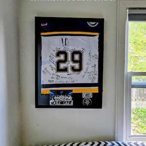Wooden Jersey Frame Display Case |  Sports Jersey Frame | Jersey Shadowbox | Sports Team Gift | Jersey Display | Gift For Him