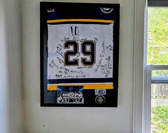 Wooden Jersey Frame Display Case |  Sports Jersey Frame | Jersey Shadowbox | Sports Team Gift | Jersey Display | Gift For Him