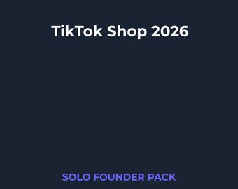Paquete de inicio para tienda TikTok | Paquete PDF | 2 productos digitales | Descarga instantánea