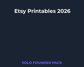 Etsy-Handbuch für Druckvorlagen 2026 | Verkäuferleitfaden (PDF) | Sofortiger digitaler Download