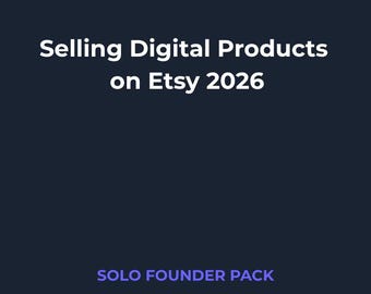 Selling Digital Products on Etsy 2026 | Expert PDF Guide | Instant Download