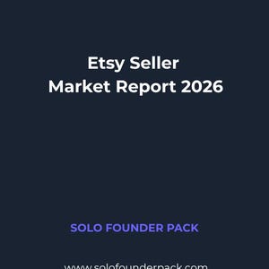 Informe de mercado para vendedores de Etsy 2026 | Análisis del sector en PDF | Descarga instantánea