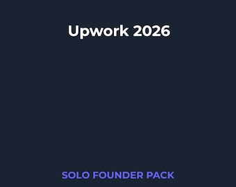 Upwork-Leitfaden 2026 | Verkäuferleitfaden (PDF) | Sofortiger digitaler Download