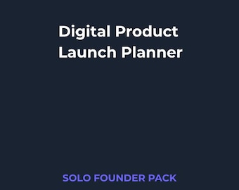 Planificador de lanzamiento de productos digitales | Planificador digital en PDF | Descarga instantánea imprimible