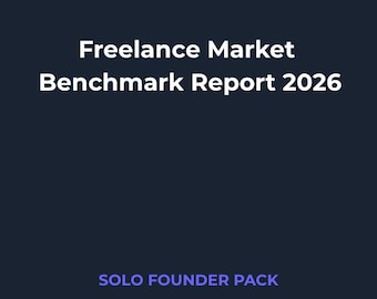 Informe de referencia del mercado freelance 2026 | Análisis del sector en PDF | Descarga instantánea