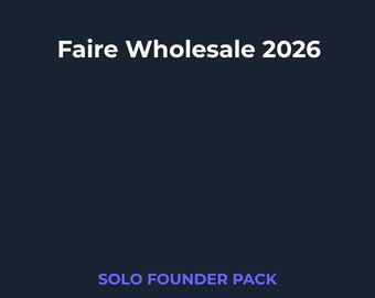 Faire Wholesale Playbook 2026 | Seller Guide PDF | Digital Instant Download