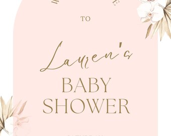 Digital Download Baby Shower Welcome Sign