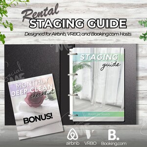 Home Staging Guide Editable Template Short Term Rental Checklist Templates for Airbnb Property Management and Real Estate Agents