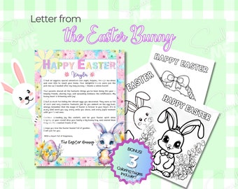 Customizable Letter From the Easter Bunny Editable Template ...