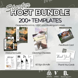 Airbnb Welcome Book Template Cleaning Checklist Templates Short Term Rental Editable Sign Bundle Vrbo Vacation Rental Property Management