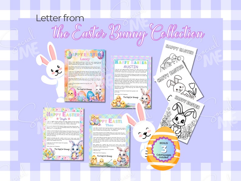 Personalized Letter From the Easter Bunny Editable Template ...