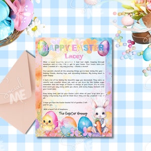 Customizable Letter From the Easter Bunny Editable Template ...