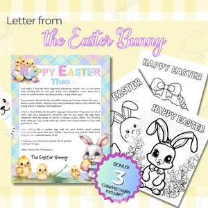 Personalized Letter From the Easter Bunny Editable Template ...