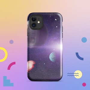Stylish Design Case Solar System iPhone Case with Planets and Space Theme for a Trendy and Cool Protective Accessory Cool Space Phone Case