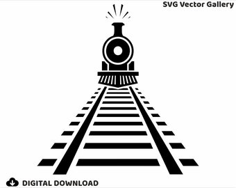 Train track Vector Image, svg, dxf, png, eps, jpg, pdf