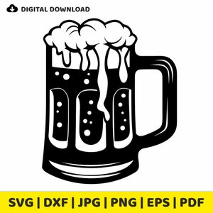 Beer Mug Vector Image, Clipart, svg, dxf, png, jpg, eps, pdf