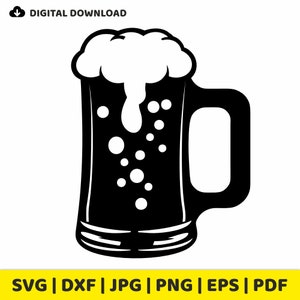 Beer Mug Vector Image, Clipart, svg, dxf, png, jpg, eps, pdf