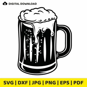 Beer Mug Vector Image, Clipart, svg, dxf, png, jpg, eps, pdf