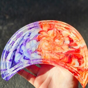 Vassoio a mezzaluna/Vassoio per gingilli/Vassoio per gioielli personalizzato