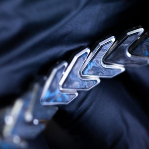 Carbon Fiber Bracelet Titanium Mens Bracelet Forged Carbon Luxury Mens Bracelet FatCarbon Blue Black Bracelet