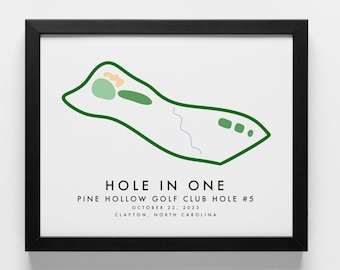Custom Hole-in-One Golf Art Print – Personalized Golf Gift