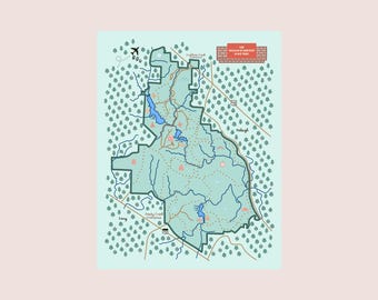Umstead State Park Illustrated Map