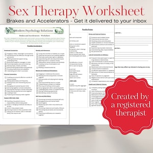 Sex therapy Worksheet Download - Brakes and Accelerators