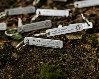 Custom X-101 Missile Keychain - Ukrainian War Souvenir
