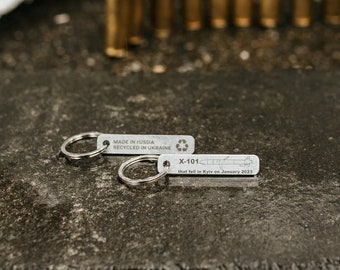 Ukrainian War Trophy Keychain - AS-17 Krypton - Real Missile X-101 Fragment