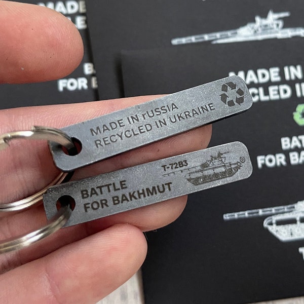 Ukraine's History in Your Hands - T-72 Tank Keychain - Collectible