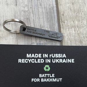 Ukraine&#39;s History in Your Hands - T-72 Tank Keychain - Collectible
