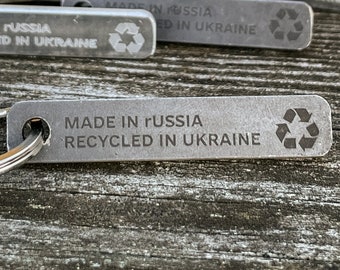 SU-34 Aircraft Relic Keychain - A Reminder of Ukraine's Bravery in the Face of Adversity