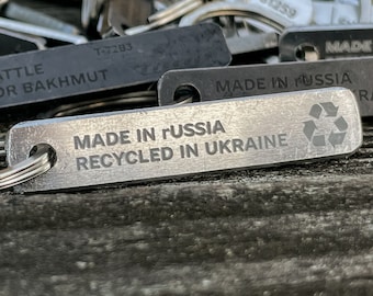 Handcrafted SU-34 Fighter Jet Relic Keychain - A Piece of Aviation History and Ukraine's Resilience