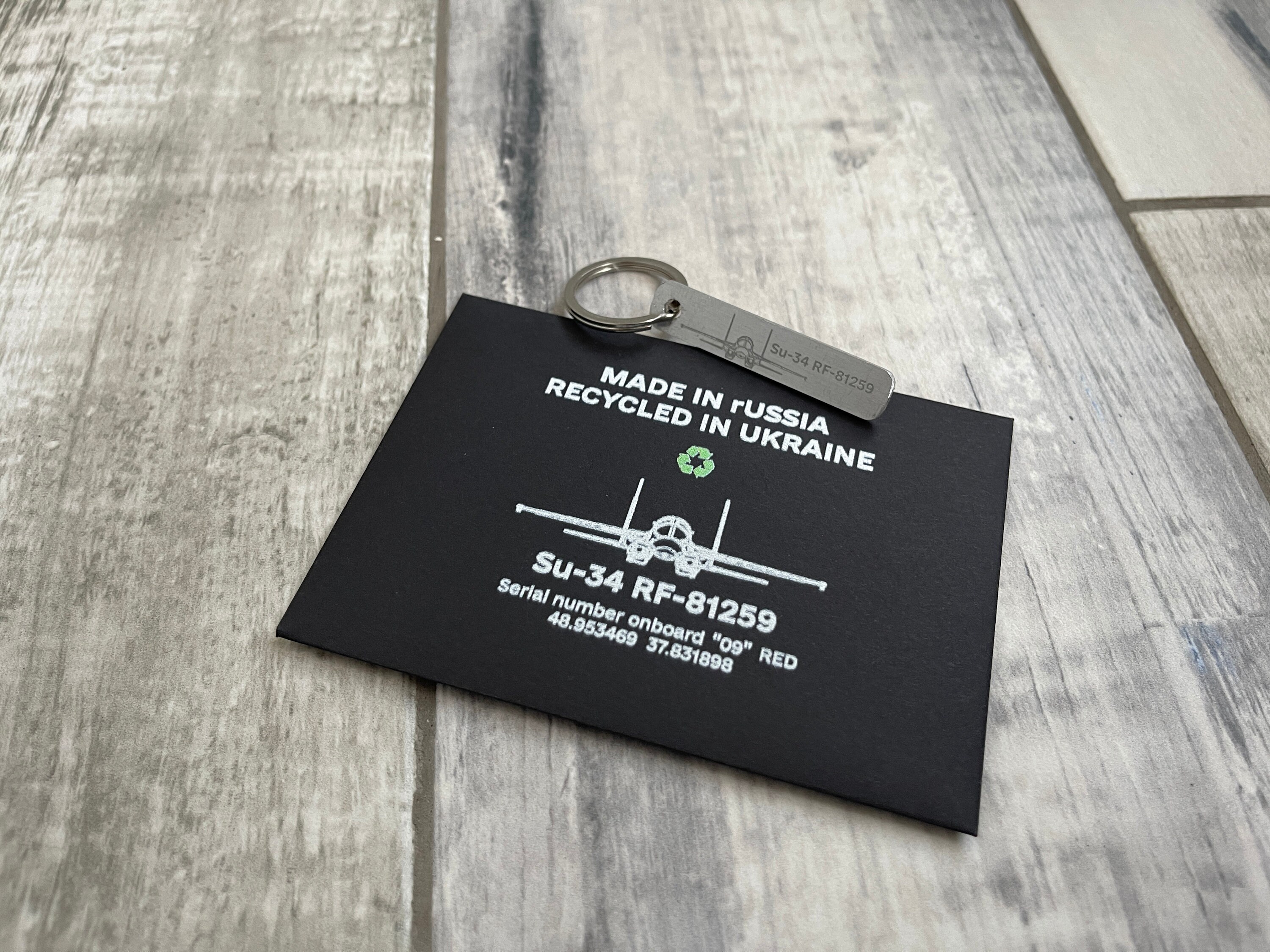 Handcrafted SU-34 Fighter Jet Relic Keychain A Piece of Aviation ...