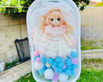 Protective Case for 7 inches Plush Doll, Plush Doll Display Bag,Clear Hanging Display Cases, , PVC Storage Case Cover for Figures, Dolls