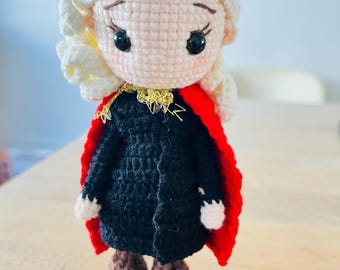Crochet mother of dragon amigurumi Doll: Handmade Cotton Plush