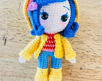 Crochet Caroline amigurumi Doll: Handmade Cotton Plush