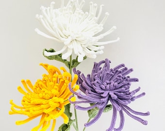 Handmade Crochet Chrysanthemum: Forever Flower Gift