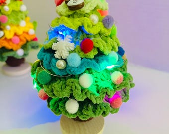 Handmade Crochet Christmas Tree: Festive Yarn Decor