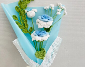 Handmade Crochet Flower Bouquet: Yarn Animal, Forever Flower Gift