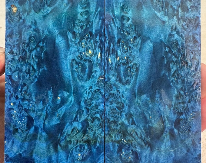 Stabilized Box Elder Burl Knife Scales | SBEB 1078