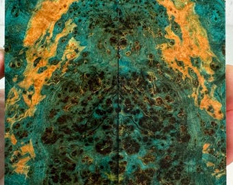 Stabilized Black Ash Burl Knife Scales | SBAB 778