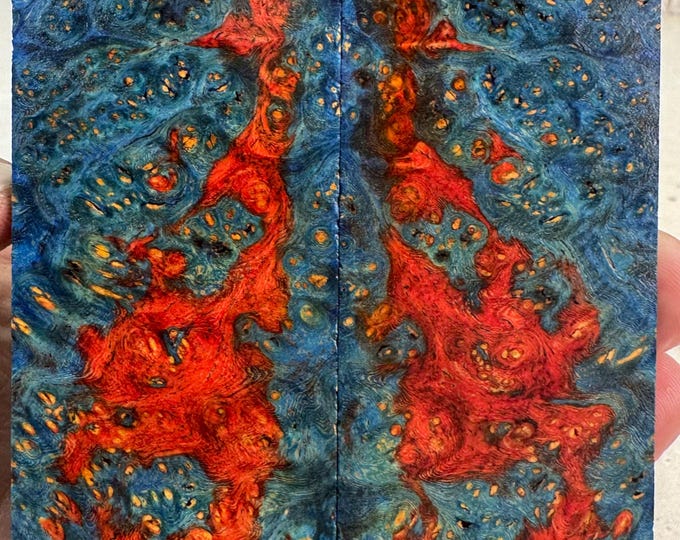 Stabilized Amboyna Burl Knife Scales | SAB 1193