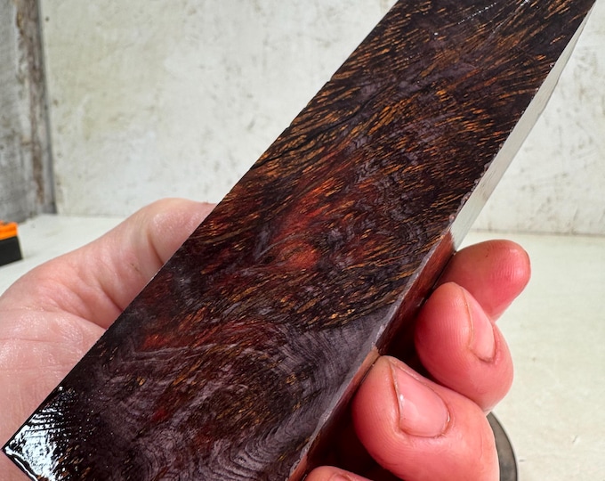 Stabilized (K&G) Yellow Cedar Lace Burl Duck Call Blank | YCB 290