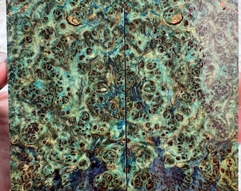 Stabilized Black Ash Burl Knife Scales | SBAB 1200