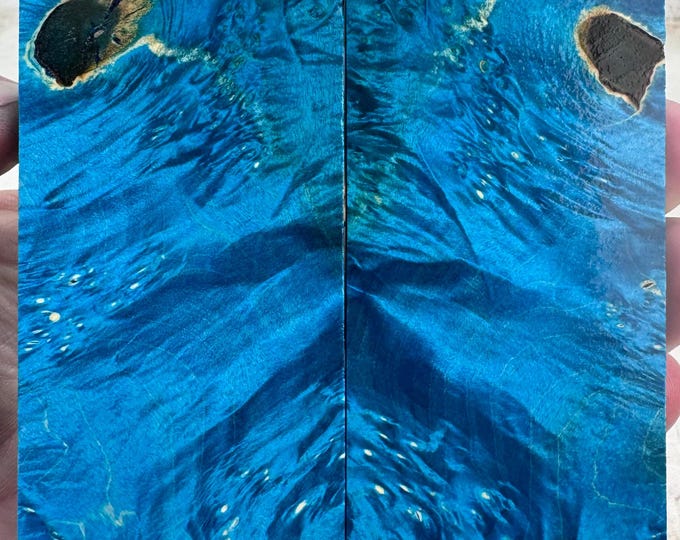 Stabilized Box Elder Burl Knife Scales | SBEB 1237