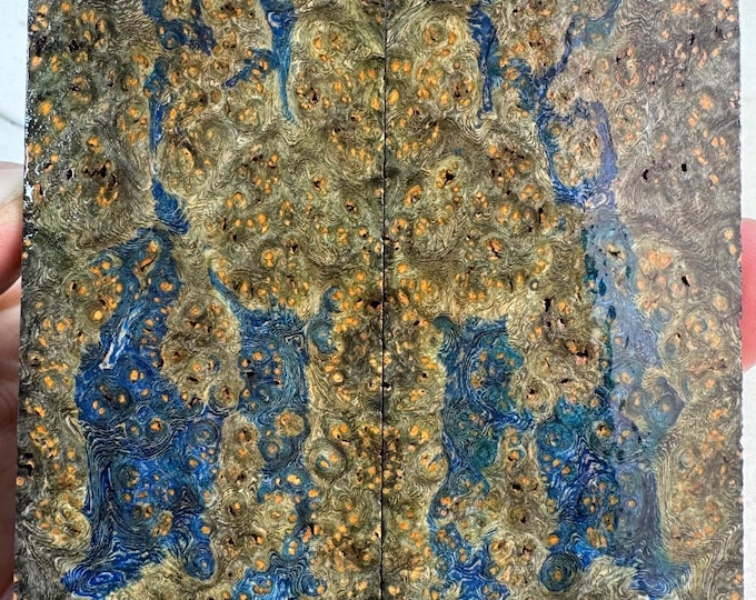 Stabilized Amboyna Burl Knife Scales | SAB 1102